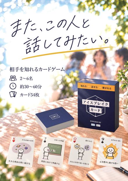 資料の1ページ目「また、この人と話してみたい。」アイスブレイクカードの紹介