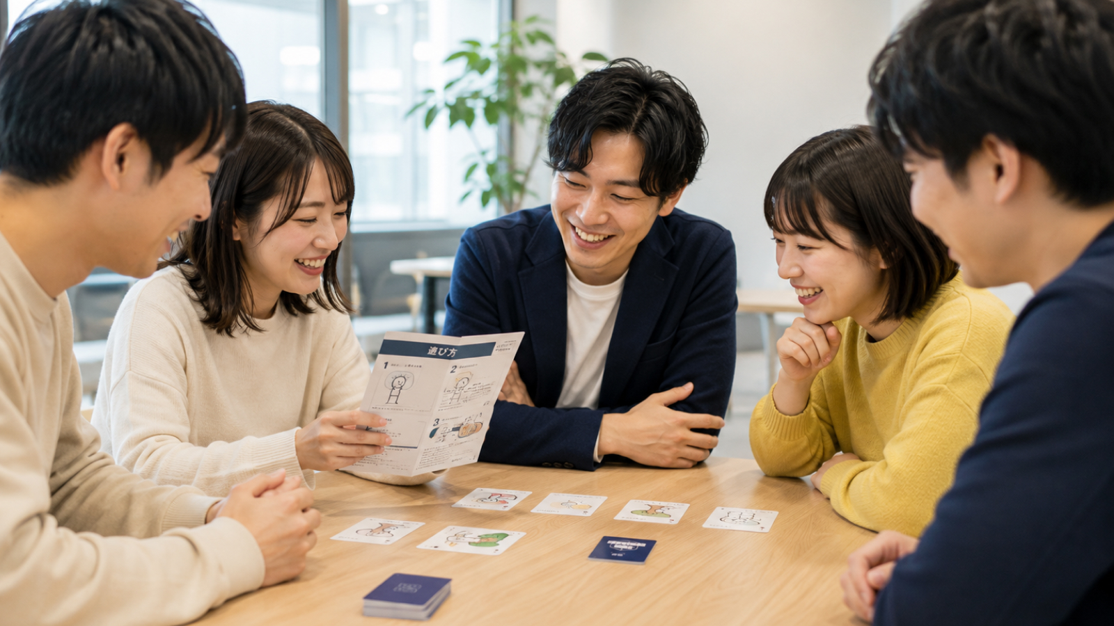 カードで遊んでいる場の俯瞰